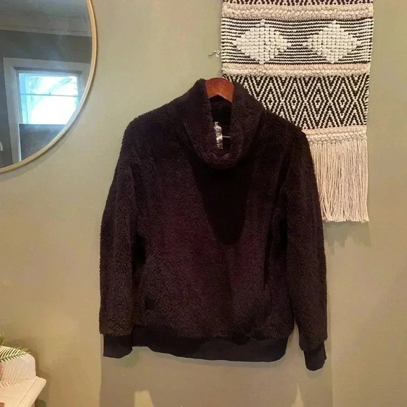 LUKKA LUX FUNNEL NECK FLEECE LINED PLUSH PULLOVER SHERPA SWEATER M - Picture 1 of 5